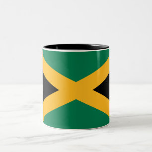 Jamaicas flagga Två-Tonad mugg