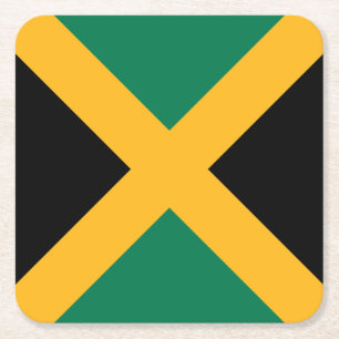 Jamaicas flagga underlägg papper kvadrat