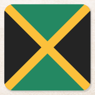 Jamaicas flagga underlägg papper kvadrat