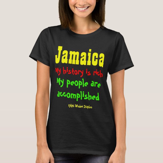 Jamaicas historia t shirt (Framsida)