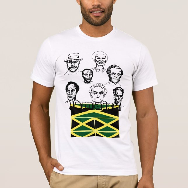 jamaicas oberoende dag t-shirts (Framsida)