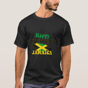 Jamaicas självständighetsdag Jamaica Karta och Fla T Shirt