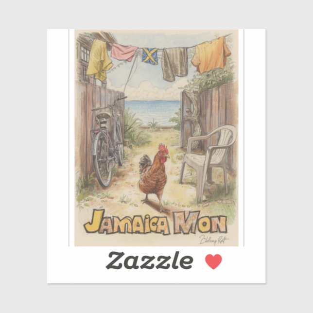 Jamaicas tropiska charm klistermärken (Ark)