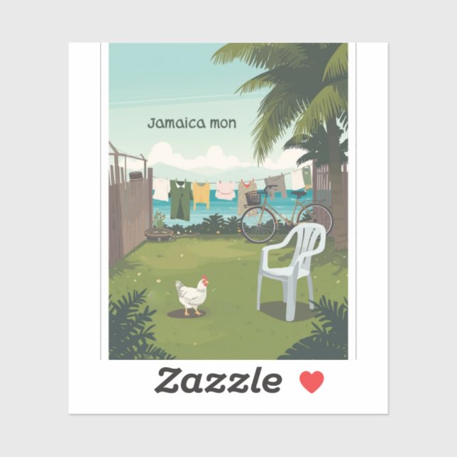 Jamaicas tropiska charm klistermärken (Ark)