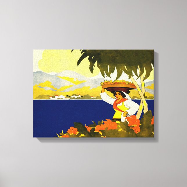 Jamaicisk kvinna canvastryck (Framsida)