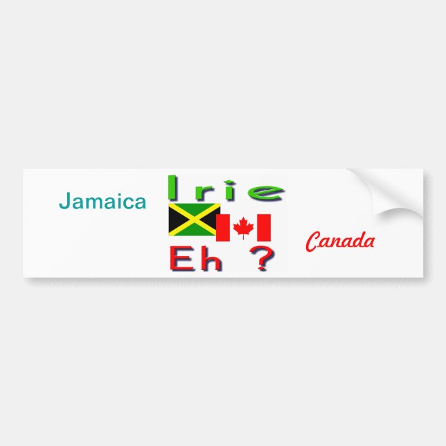 Jamaikanadensiska klistermärken (Framsidan)