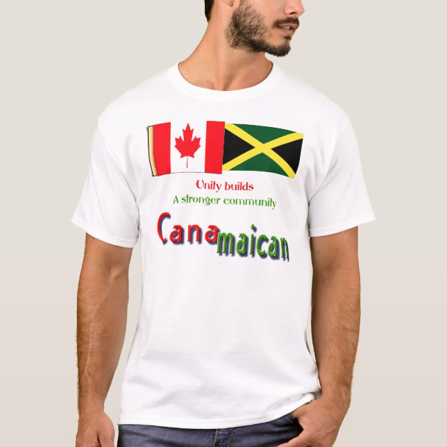 jamaikanadensiska rötter tee shirt (Framsida)