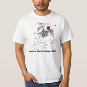 Jamaikanen Rastafarian värderar T-tröja T-shirt