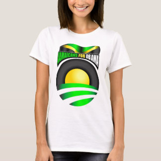 Jamaikaner för Obama Tee Shirt