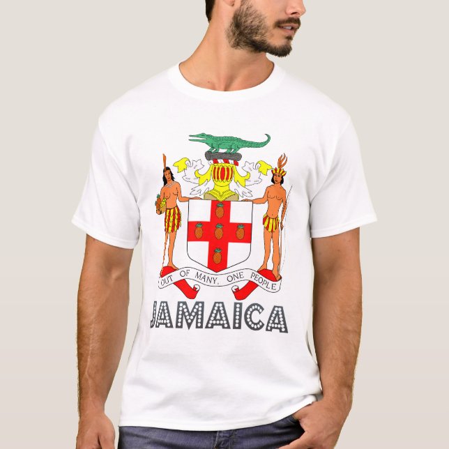 Jamaikansk Emblem T Shirt (Framsida)