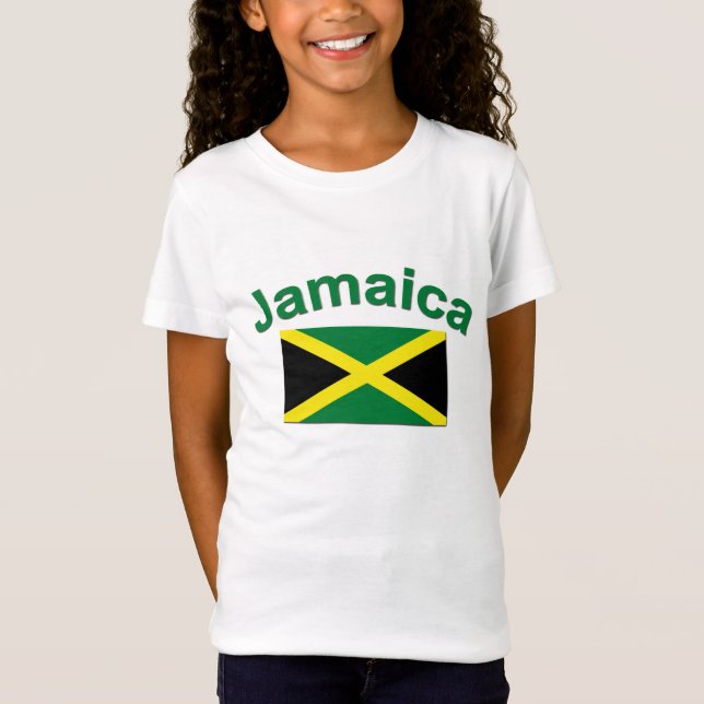 Jamaikansk flagga tee (Framsida)