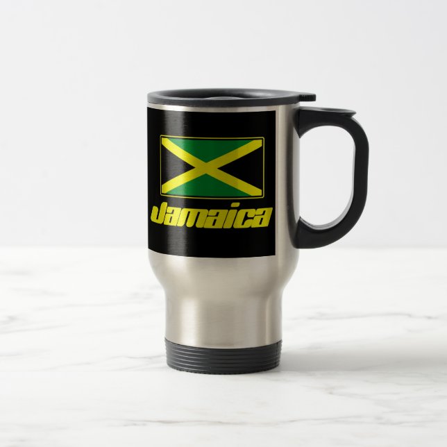 Jamaikansk flaggasvarttravel mug resemugg (Höger)