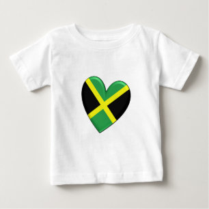 Jamaikansk hjärtaflagga t-shirt
