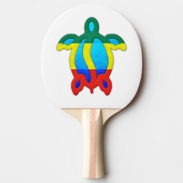 Jamaikansk sköldpadda pingisracket (Framsidan)