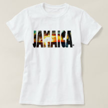 Jamaikansk t-skjorta för Jamaica solnedgång