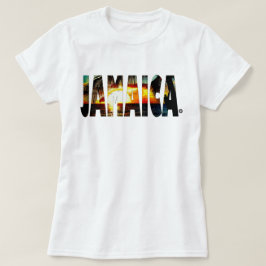 Jamaikansk t-skjorta för Jamaica solnedgång Tee Shirt