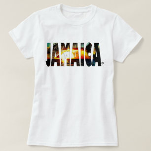 Jamaikansk t-skjorta för Jamaica solnedgång Tee Shirt
