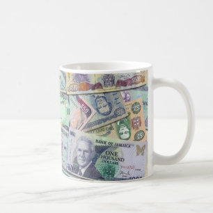 Jamaikansk valuta - sedlar kaffemugg