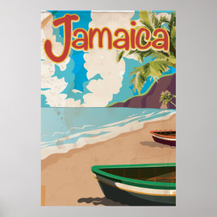 Jamaikansk vintagehelgdagaffisch poster