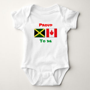 Jamaikanska/kanadensiska t-shirts av baby