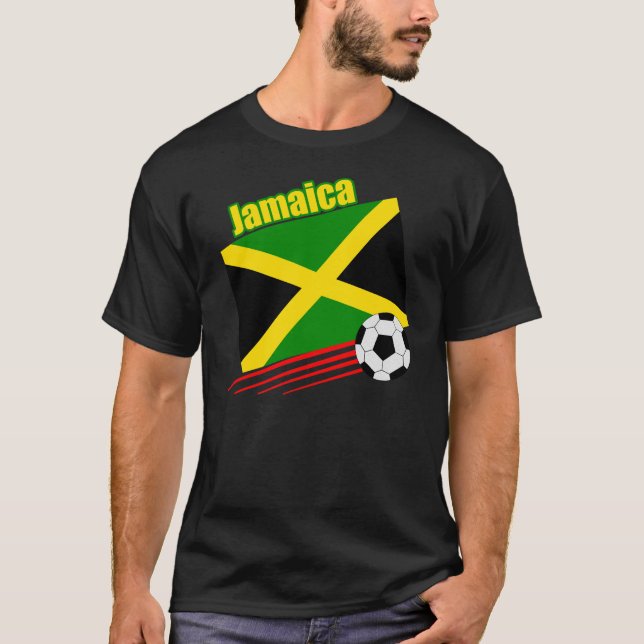Jamaikanskt fotbolllag t-shirt (Framsida)