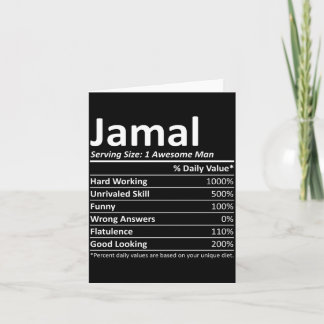 Jamal Rition Rolig Födelsedag Personligt Namn Pres Kort