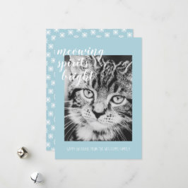 Jamande andar gör din kattbild ljusare på helgen julkort