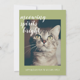 Jamande andar gör din kattbild ljusare på helgen julkort