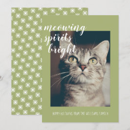 Jamande andar gör din kattbild ljusare på helgen julkort