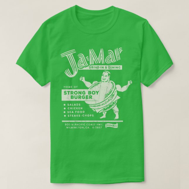 JaMar Strong Boy Burger T Shirt (Design framsida)