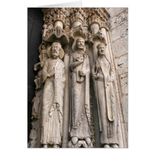 Jamb Statues Chartres Hälsningskort