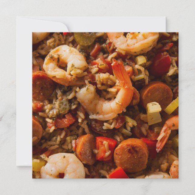 Jambalaya - Cajun-inbjudan! Inbjudningar (Framsida)