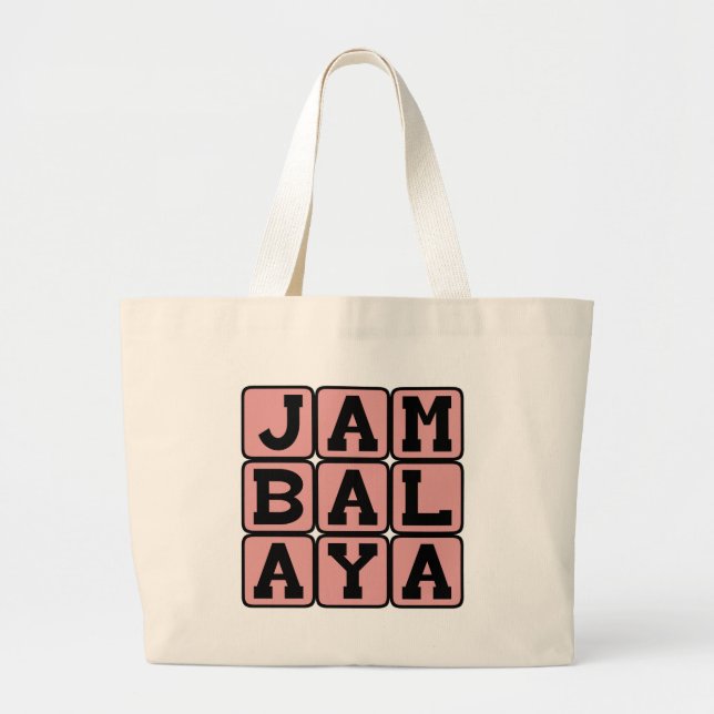 Jambalaya, cajun-sidodish jumbo tygkasse (Framsidan)