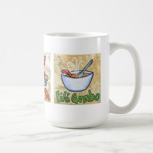 Jambalaya kräftorpaj, sparar Gumbomuggen Kaffemugg