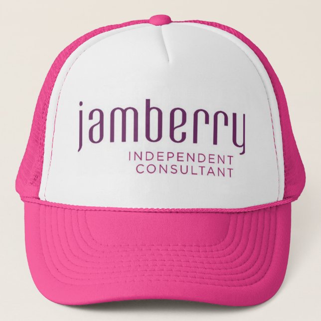 Jamberry plommon och hallontruckerkeps truckerkeps (Framsida)