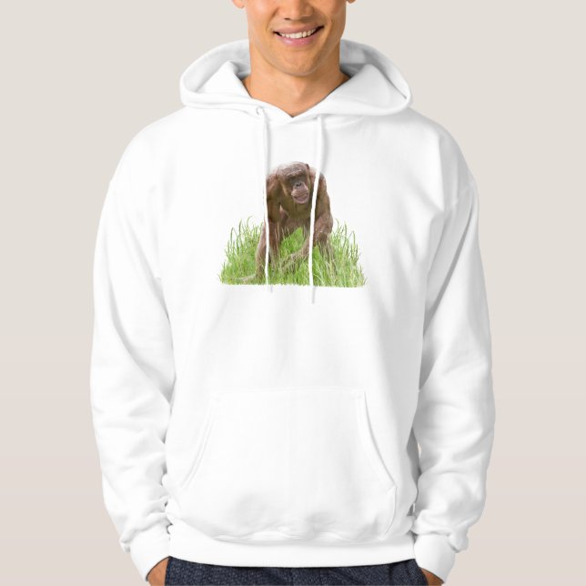 Jambo Den unika, hairless Chimp Hoodie (Framsida)