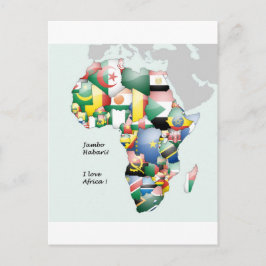 Jambo Habari Afrika! I KÄRLEK AFRIKA Vykort