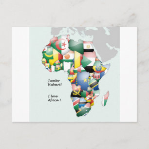 Jambo Habari Afrika! I Kärlek Afrika Vykort
