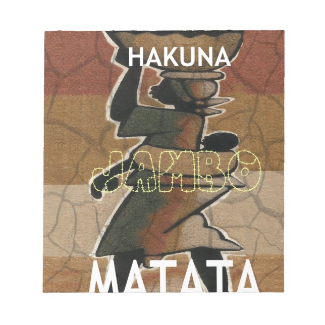 Jambo Habari Hakuna Matata. Anteckningsblock (Framsida)