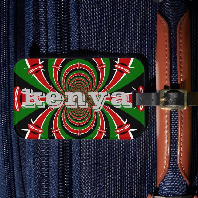 Jambo Habari! Kenya Hakuna Matata Gift Bagagebricka (Framsida Insitu 4)