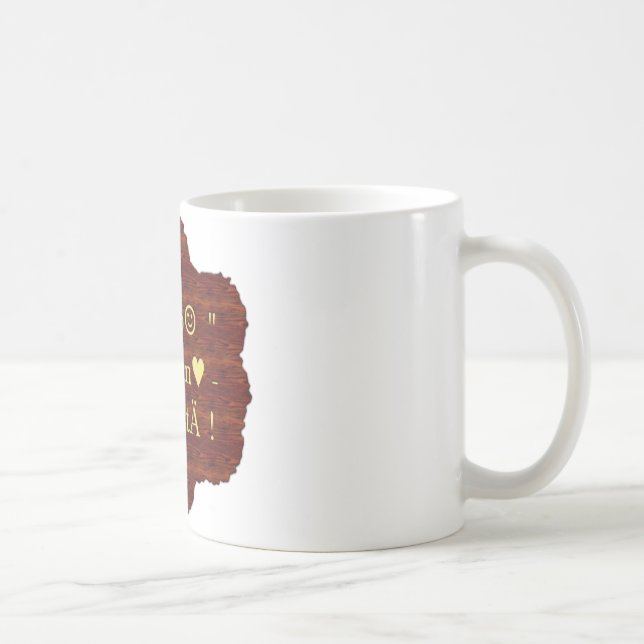 Jambo Hakuna Matata: African Art Print/Graphic Kaffemugg (Höger)