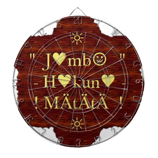 Jambo Hakuna Matata: African Art Print/Graphic Piltavla (Framsidan)