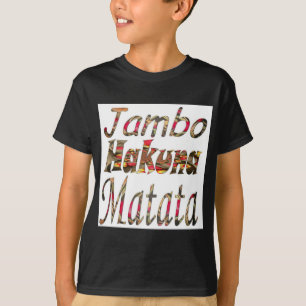 Jambo Hakuna Matata African Vintage Art Print Tröja