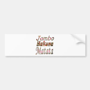 Jambo! Hakuna Matata Bildekal