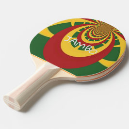 Jambo Hakuna Matata Jamaica Rasta Färg spinners Pingisracket