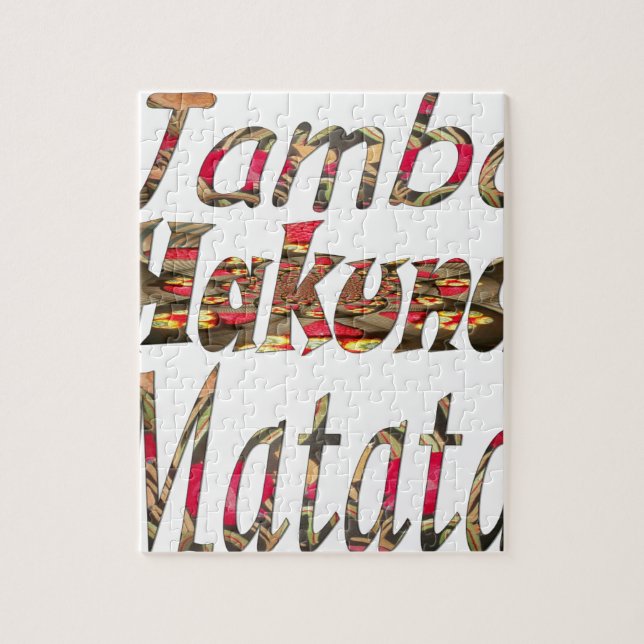 Jambo! Hakuna Matata Pussel (Vertikal)