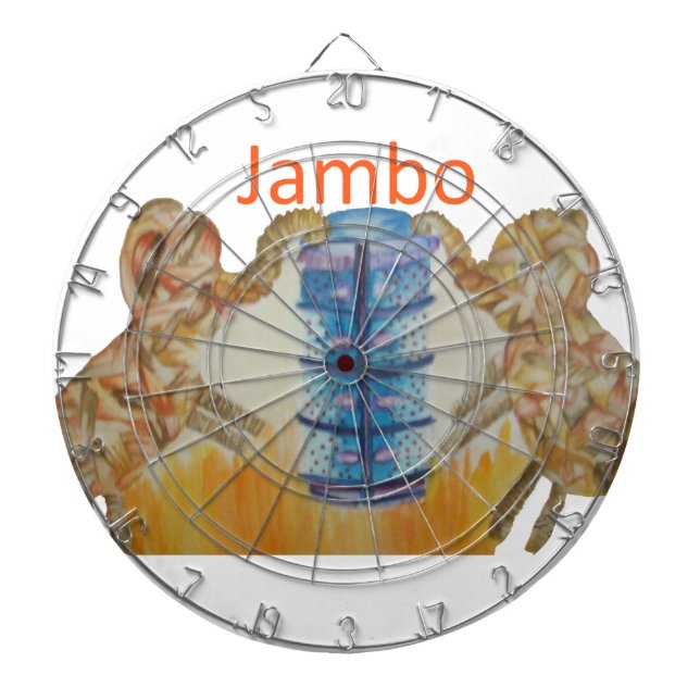 Jambo Jumbo African Kids Elephants Art Skriv ut Piltavla (Framsidan)