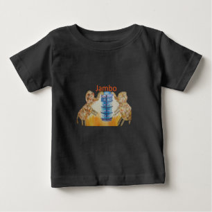 Jambo Jumbo African Kids Elephants Art Skriv ut T-shirt
