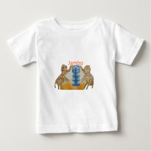 Jambo Jumbo African Kids Elephants Art Skriv ut T-shirt