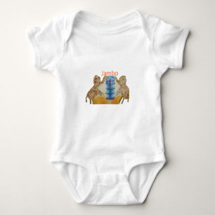 Jambo Jumbo African Kids Elephants Art Skriv ut Tee Shirt